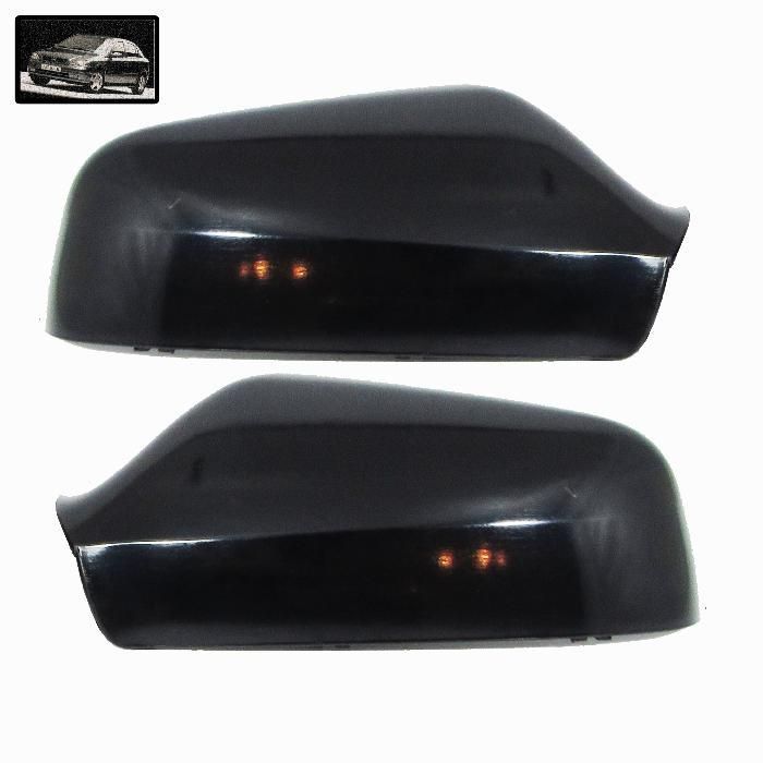 2 броя Капаци за огледало ОПЕЛ Астра Г OPEL Astra G 1998 - 2005 черни