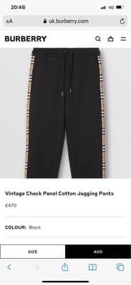 Burberry pants and jumper