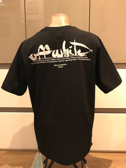 OFF-WHITE PAINT SCRIPT skate тениска, размер: S