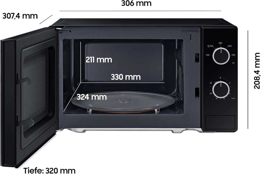 Микровълнова фурна Samsung Solo, 700 W MS20A3010AL/EG