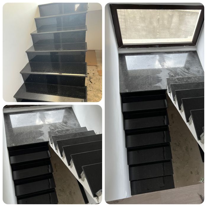 Scara Granit Negru Alb Craiova