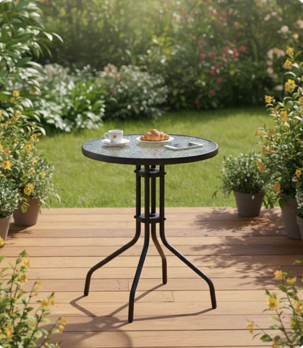 Метална Градинска маса ф60