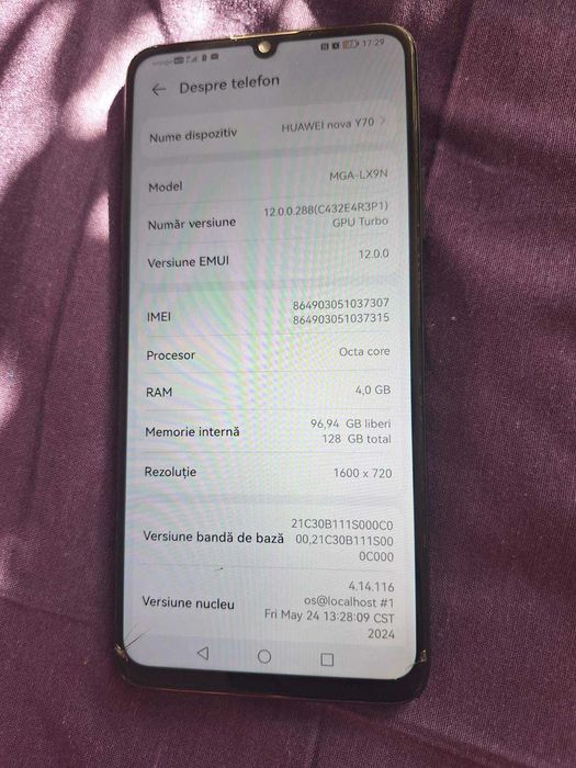 Vând telefonul, în stare excelentă!Huawei Y 70 Pro
