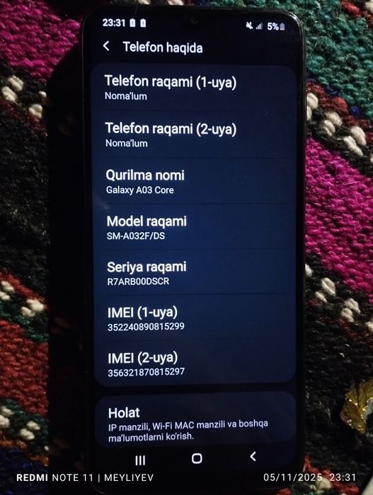 Samsung galaxy A 03 core