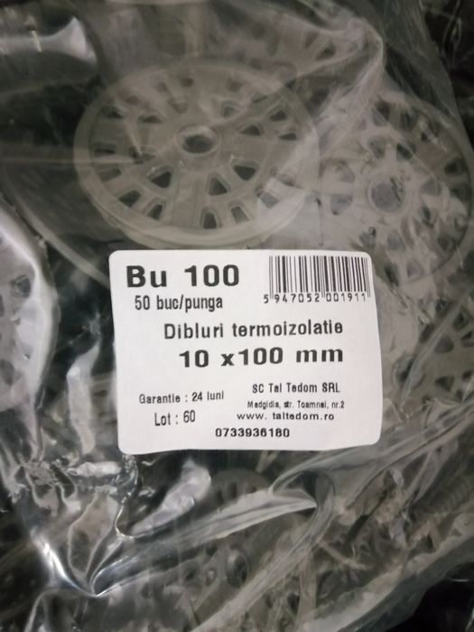 Dibluri izolație 10x100