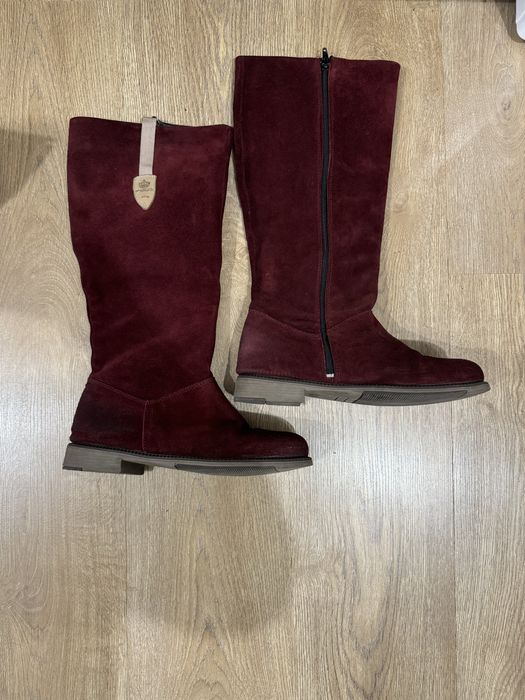 Дамски ботуши естествен велур