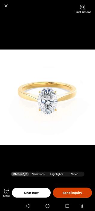 Inel logodna nou cu etichetă adus din America