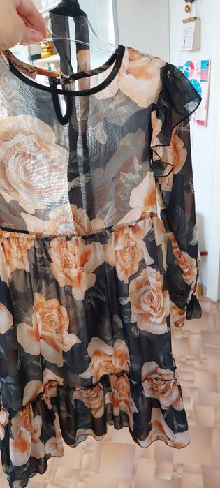 Шифоновое платье на девочку 7-8 лет