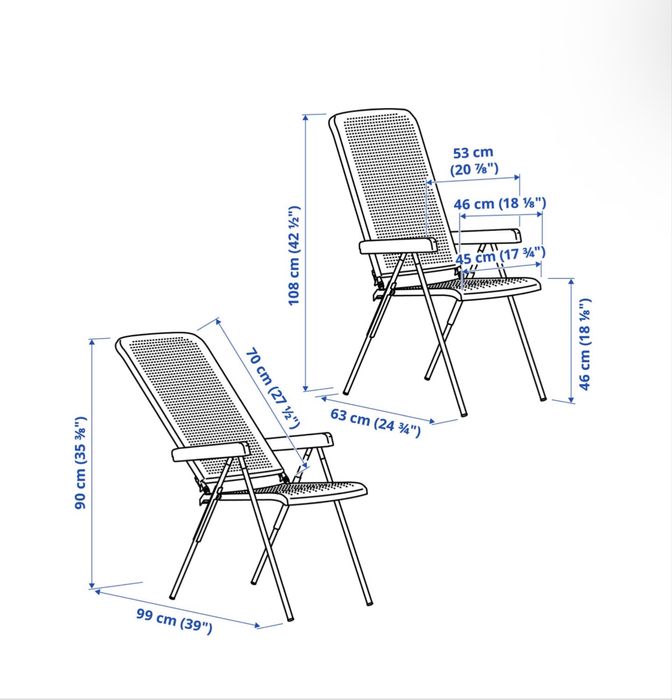 Продавам сгъваеми столове IKEA