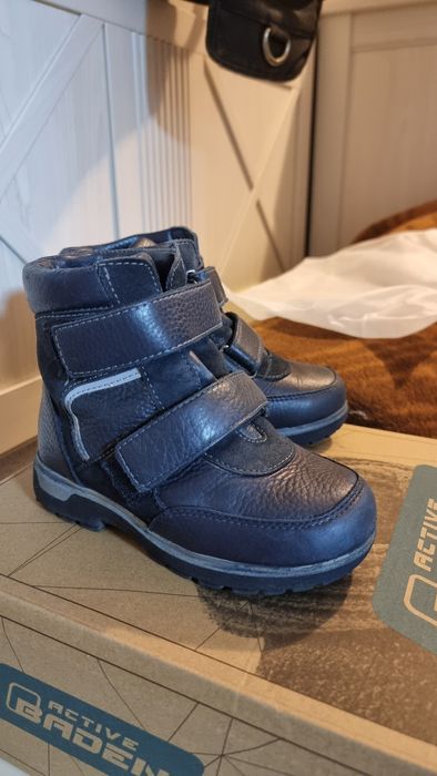 Кожанные ботиночки зима