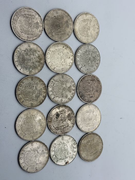 Monede romania 500 de lei 1944 Argint 700 Lot 15 buc