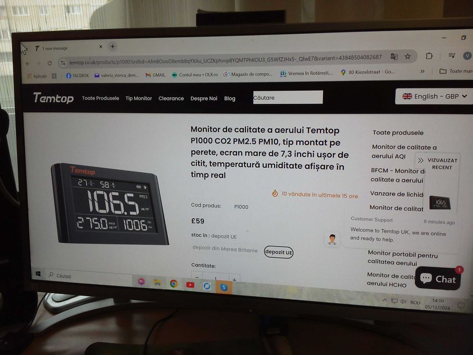 Monitor Calitatea Aierului.