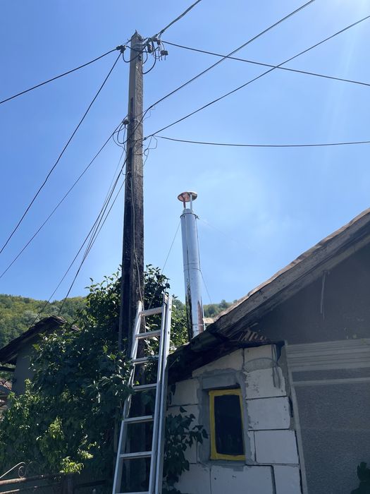 Jgheaburi burlane din tabla horn de inox la casa