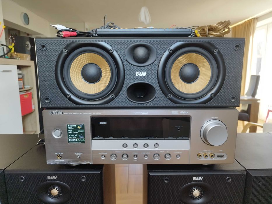 Bowers Wilkins 5.0 + Receiver Yamaha RX-V461