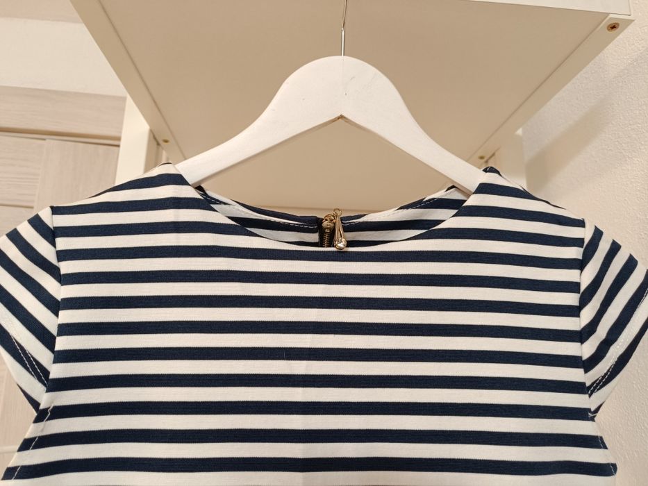 Rochie mulata, albă cu dungi măsura S/M