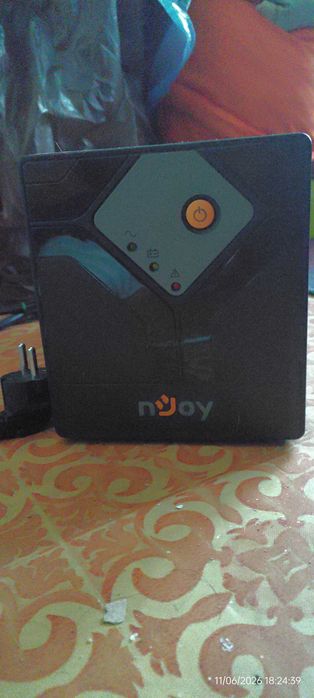 UPS nJoy Septu 1000, 1000VA/600W, Line-interactive, Repornire Automata, Reglaj Automat al Tensiunii [BATERIILE TREBUIE INLOCUITE]