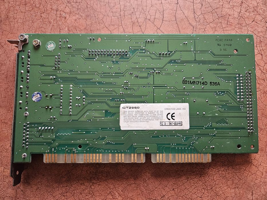 Placa de sunet retro Creative SoundBlaster 16 Value PnP (CT2980)