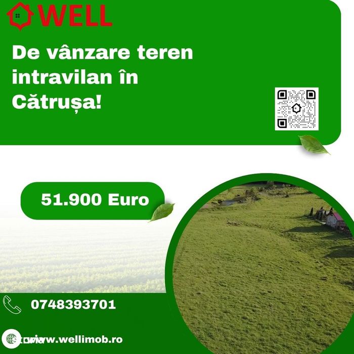 De vânzare teren intravilan în Cătrușa!