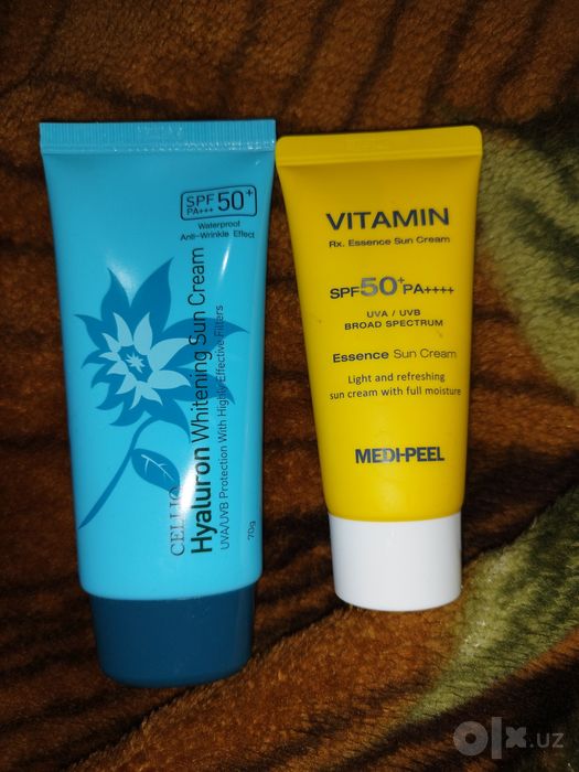 Солнцезащитный крем, крем для лица Dr.Cellio. Крем Vitamin spf50a