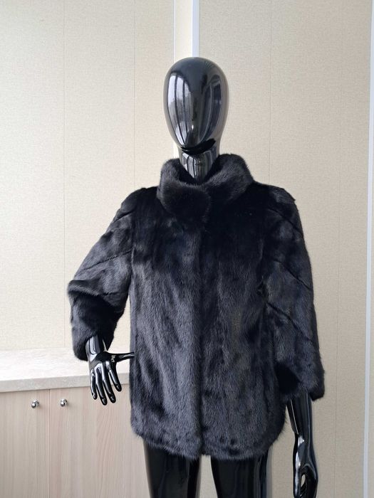 Haina din blana naturala de vizon/nurca de LUX