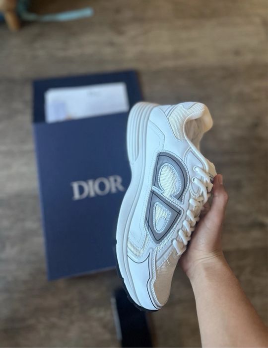 Adidasi Dior Grey White Low