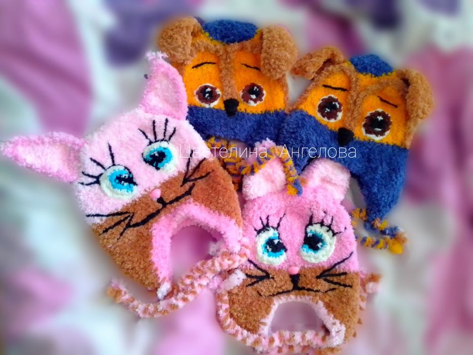 Ръчно плетени, плюшени и топли шапки