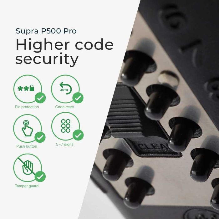 Seif cutie chei SUPRA P500 Pro Key Safe pentru exterior Airbnb