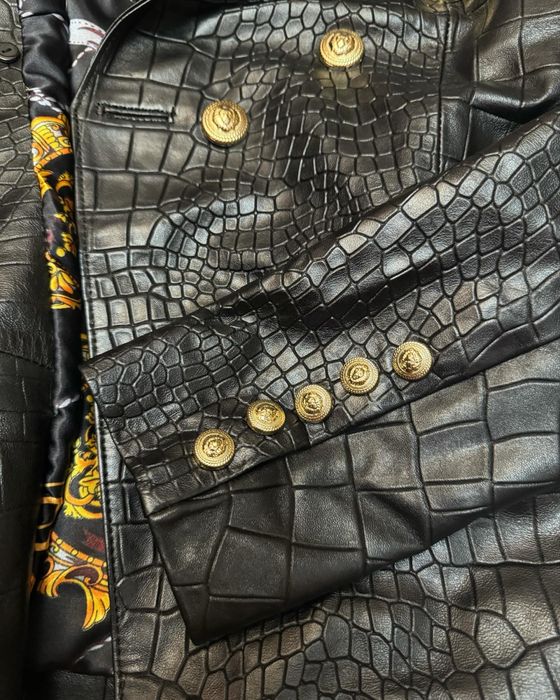 Sacou din piele de vitel / gama de lux BALMAIN