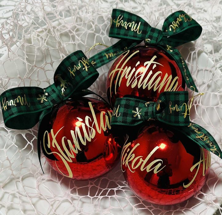 Персонализирана Коледна топка