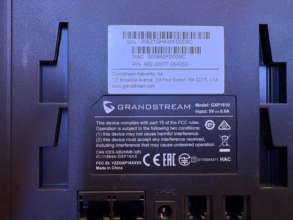 IP-телефон Grandstream GXP1610