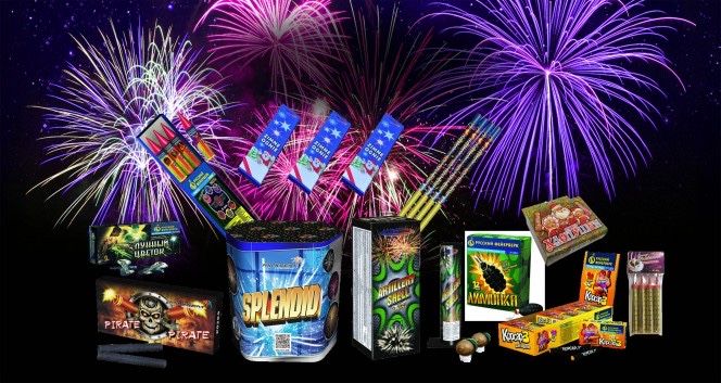 Салюты и холодный фонтаны скитка