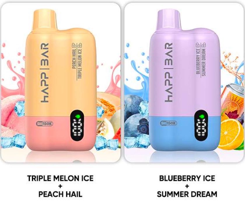 Vape Happ Bar 150 000 Puffs 2 arome