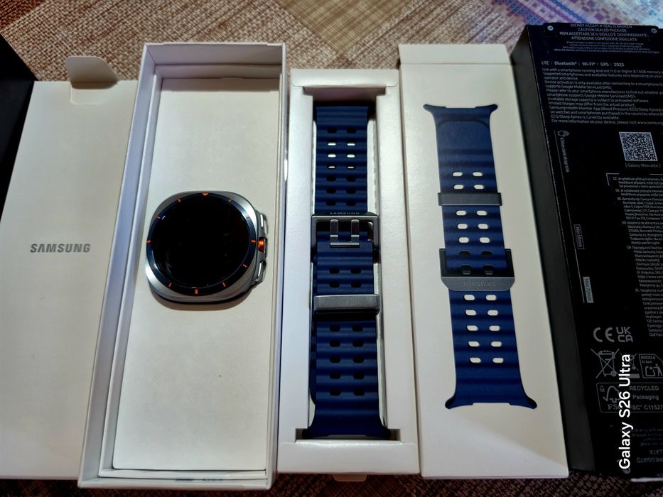 Samsung Watch Ultra Titanium Blue! Чисто Нов!