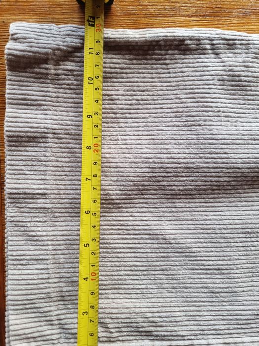 Pantaloni catifea wide leg, cu talie înaltă