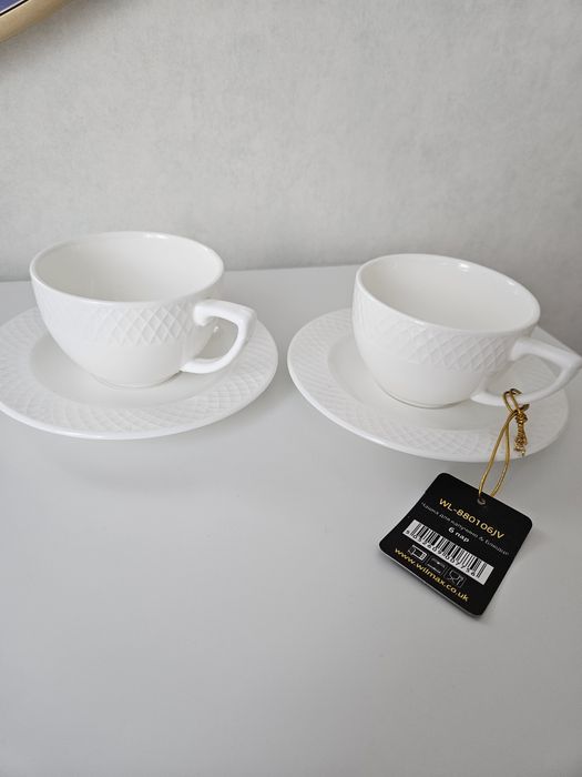 Чашки с блюдцем для кофе (2 пары)