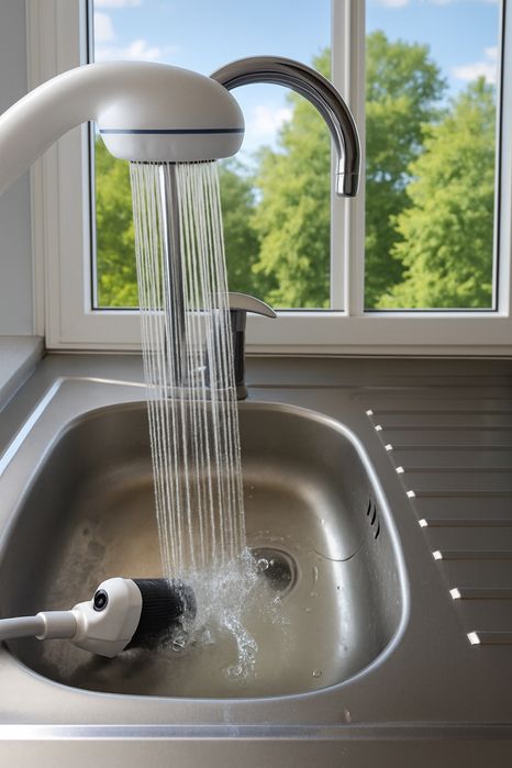 Преносим душ с батерия