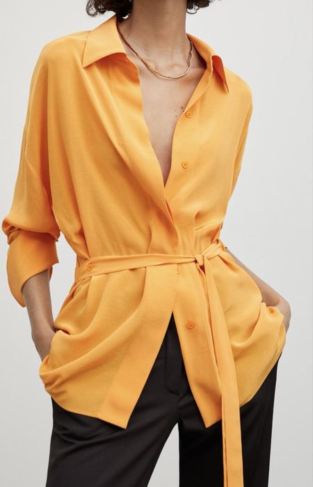 Massimo Dutti риза с колан
