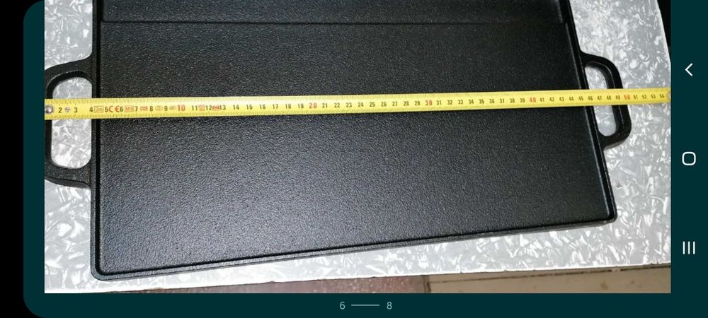 Grill din fontă cu două fețe 50 x 24  ,  Oferta 89 lei