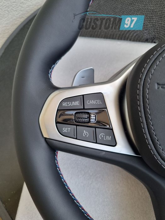 Volan  BMW M volane g20 g21 g30 g01 G1  G05  X3 X5 X6 X4  f40 seria 5, seria 7, piele, finisaje premium - volan stil pachet M