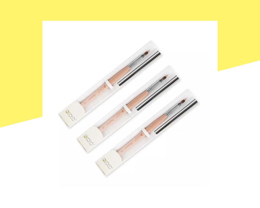 Професионална плоска четка с прави ръбове GDCOCO #1 , декорации, гел