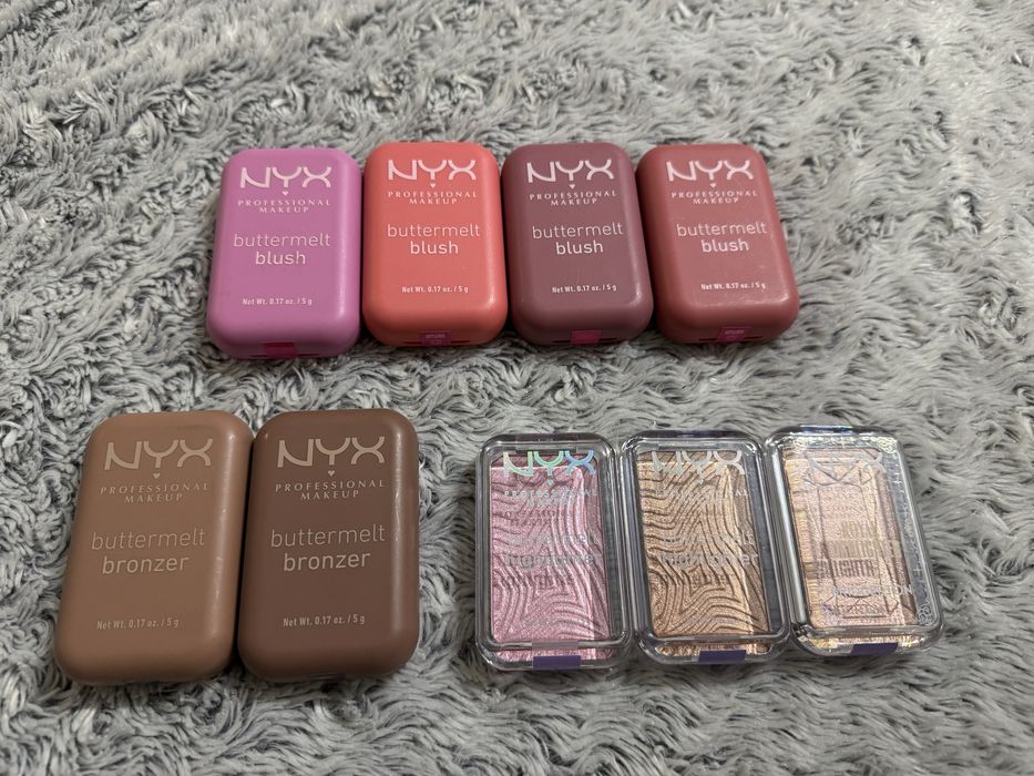 Blushuri, bronzere si iluminatoare Nyx - diverse nuante
