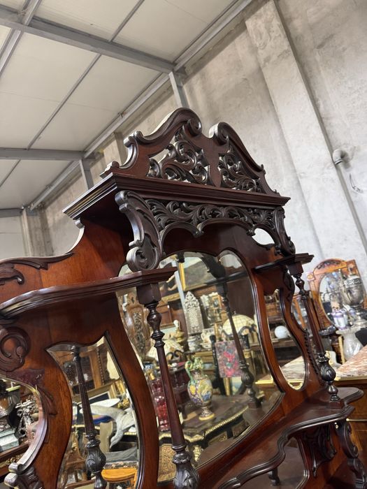 Bufet cu oglinda - lemn masiv, stil clasic