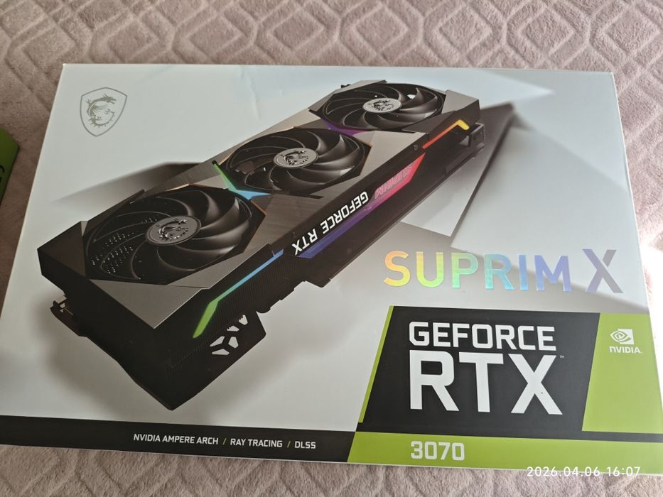 Продавам масивна видео карта MSI SUPRIM X RTX 3070 8GB