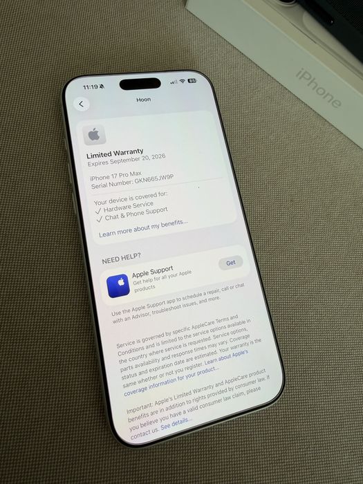 Iphone 17 pro max 256gb