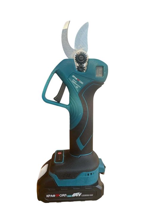 Акумулаторна ножица с дисплей за лозя и овошки 36V 8Ah KraftRoyal