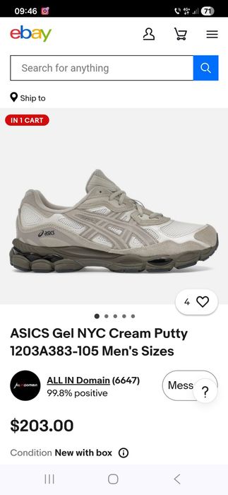 VAND ASICS Gel Nic nr  45 cu 28.5 cm, nou la cutiee