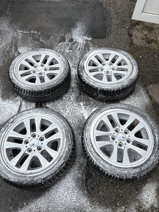 Set 4 jante aluminiu Bmw r16 cu anvelope de iarna