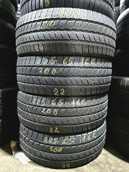 4x 225/65/16C M+S CONTINENTAL 2022-2024 Stare excelentă