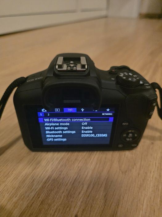 Canon EOS R100 + обектив Canon RF-S 18-45mm + обектив Canon RF-S 55-210mm f/5-7.1 IS STM + обектив Canon RF 50mm f/1.8 STM