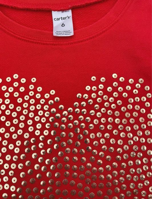 Bluza cu paiete Carters pt.5-6 ani